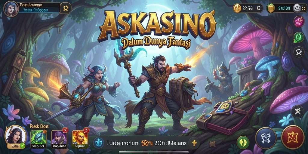 Tampilan gameplay petualangan seru di ASKASINO.