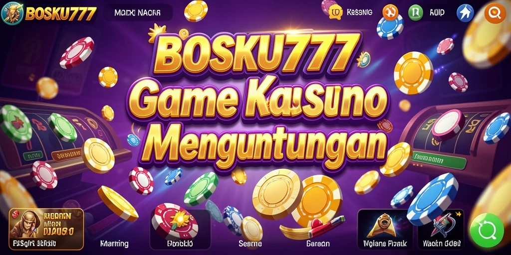 Tampilan menarik gameplay BOSKU777 dengan berbagai permainan Kasino.