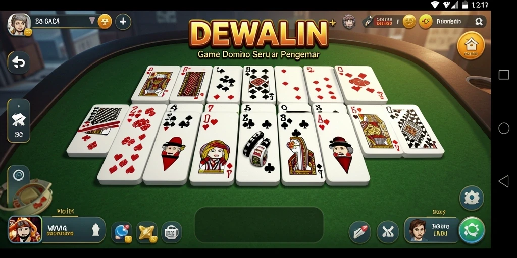 Tampilan seru dari gameplay DEWALIN dalam permainan Domino.
