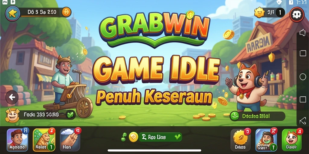 Tampilan gameplay seru dari GRABWIN yang membuat pemain betah.