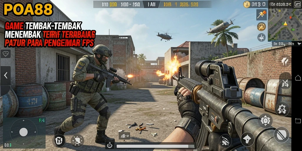 Tangkapan layar gameplay menampilkan aksi intens dalam POA88.
