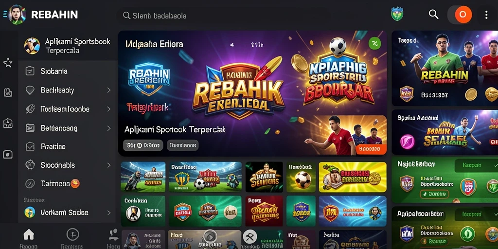 Tampilan menarik dari gameplay Sportsbook REBAHIN.