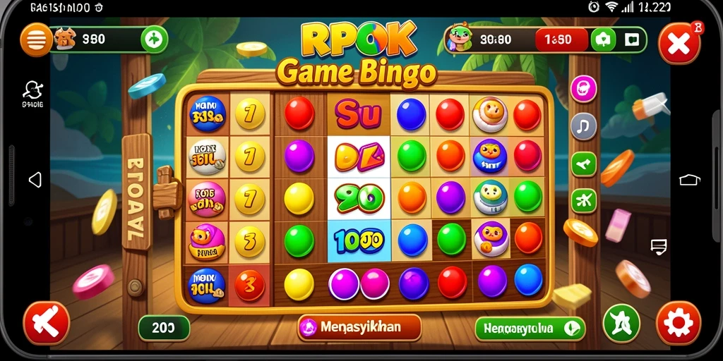 Tampilan gameplay Bingo yang seru di RPOK.
