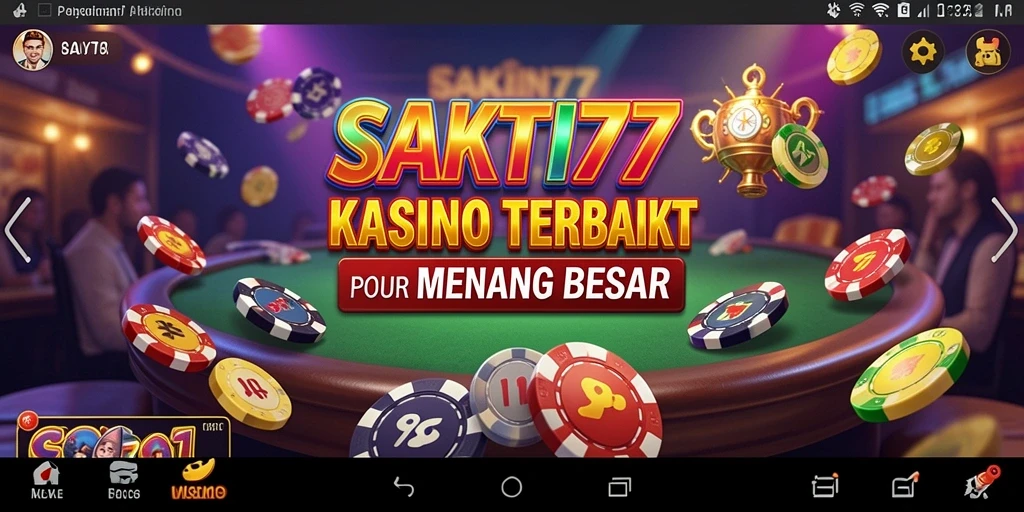 Screenshot menampilkan gameplay mendebarkan di kasino virtual.