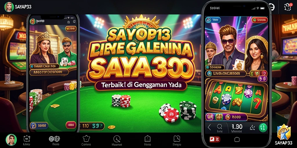 Tampilan menarik dari gameplay Live Casino di SAYAP33.