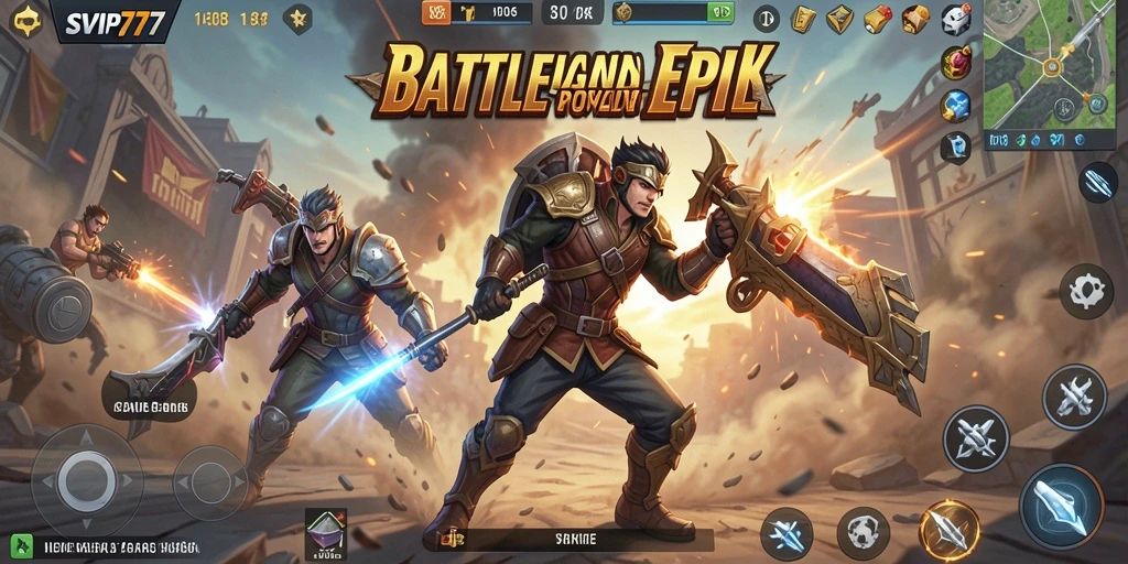 Gameplay menyenangkan dengan aksi pertempuran Battle Royale.