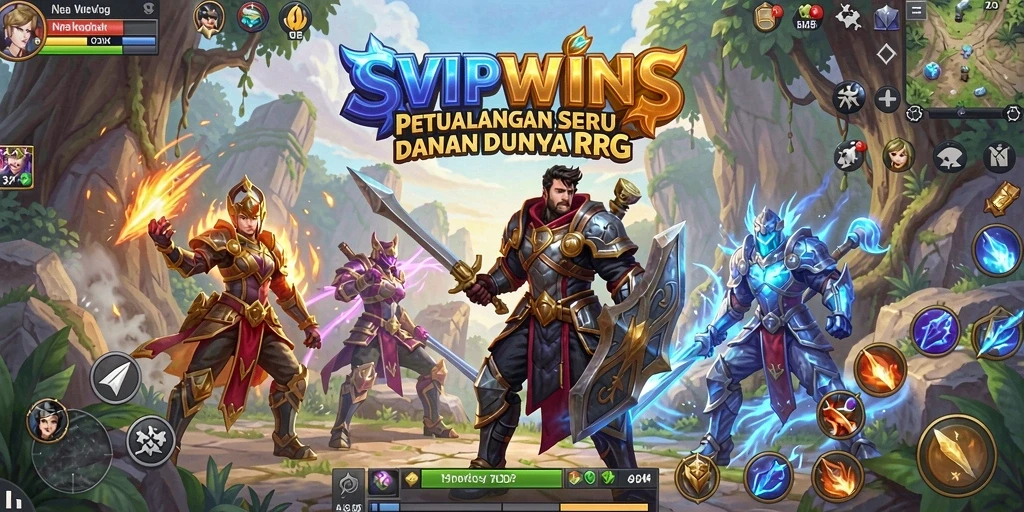 Tampilan gameplay menakjubkan dari SVIPWINS dalam aksi RPG.