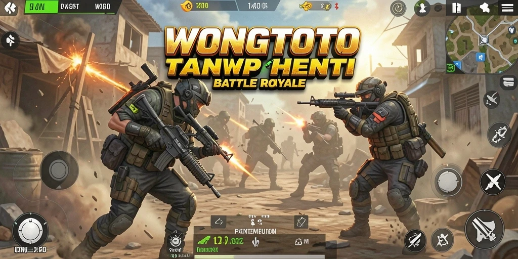 Tampilan gameplay mendebarkan pertempuran dalam WONGTOTO.