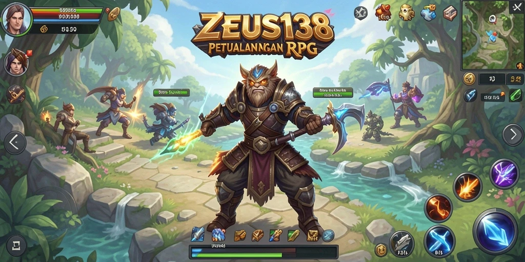 Gameplay seru dalam <strong>ZEUS138</strong> dengan petualangan RPG yang mendunia.